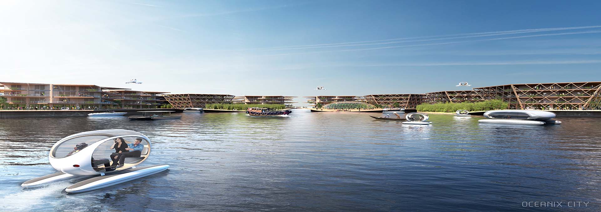 Danish architects, Bjarke Ingels Group's Oceanix City. 